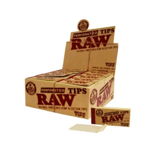 RAW Perforated Wide Tips – Box 50