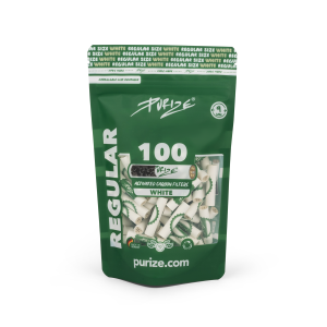 PURIZE 100 Regular Size White φίλτρα ενεργού άνθρακα