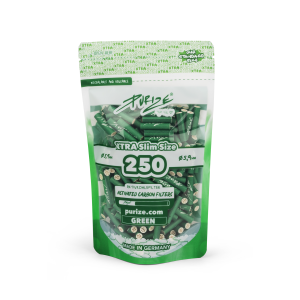 PURIZE 250 XTRA Slim Size Green φίλτρα ενεργού άνθρακα