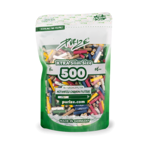PURIZE 500 XTRA Slim Size MultiColor φίλτρα ενεργού άνθρακα