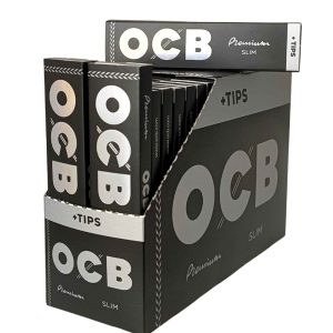 OCB Premium King Size Slim + Tips – Box 32